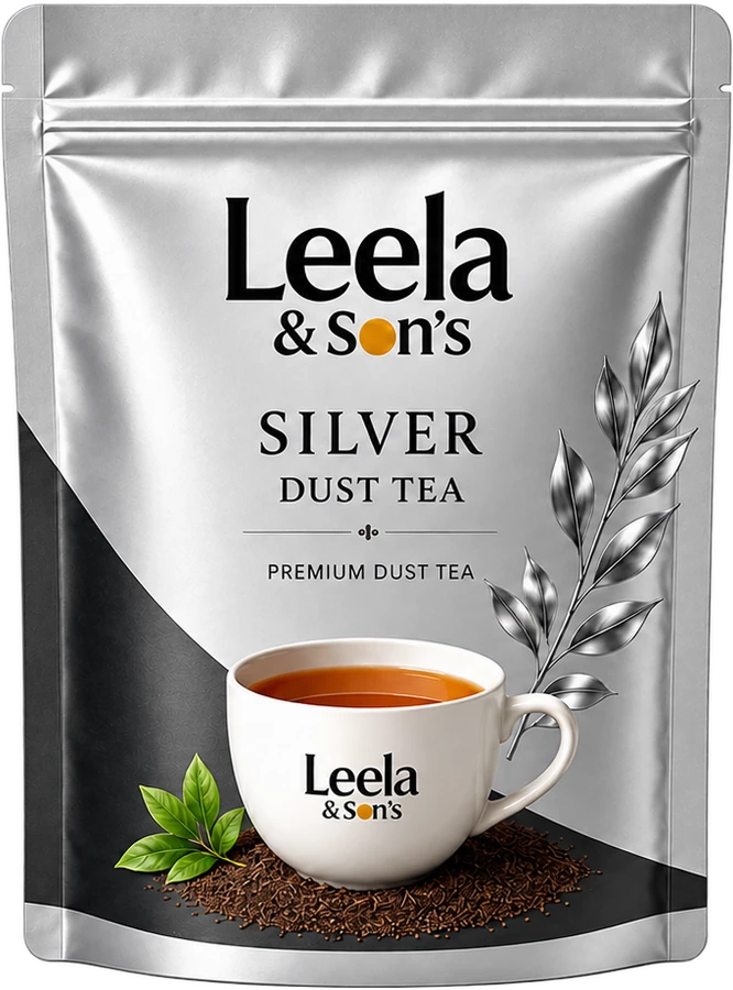 Leela & Son's Silver Dust Tea pack